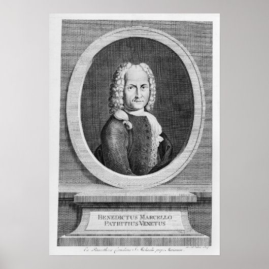 Poster Portrait de Benedetto Marcello (Devant)