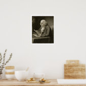Poster Portrait de Benjamin Franklin, gravé par Thomas (Cuisine)