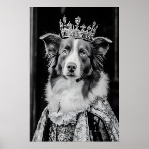 Poster Portrait de Berger Australien Renaissance, Royal