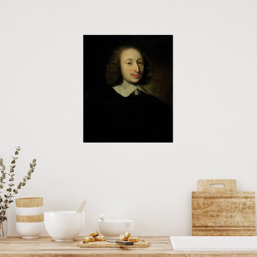 Poster Portrait de Blaise Pascal (Cuisine)