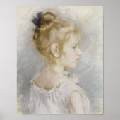 Poster Portrait de Blanche Pontillon | Berthe Morisot (Devant)