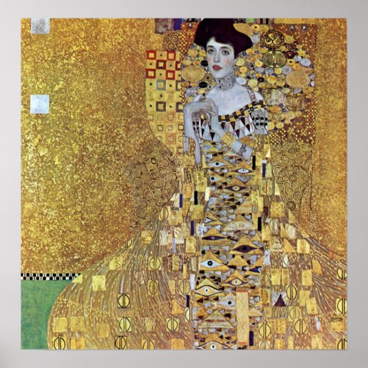 Poster Portrait de Block-Bauer 2 par Gustav Klimt (Devant)