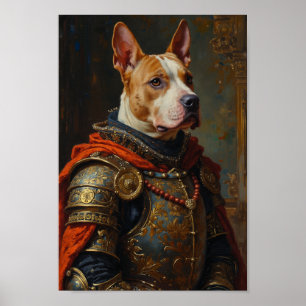 Poster Portrait de Bull Terrier Royal