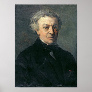 Poster Portrait de Camille Corot c.1863