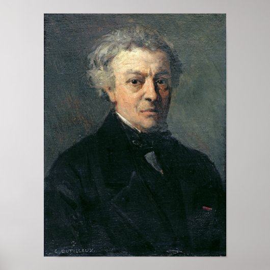 Poster Portrait de Camille Corot c.1863 (Devant)