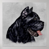Poster Portrait de Cane Corso (Devant)