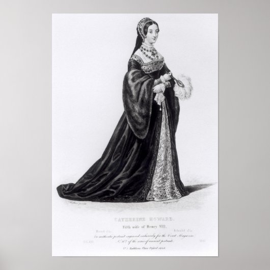 Poster Portrait de Catherine gravée par Hargrave (Devant)