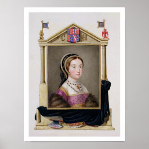 Poster Portrait de Catherine Howard (c.1520-d.1542) 5e Q