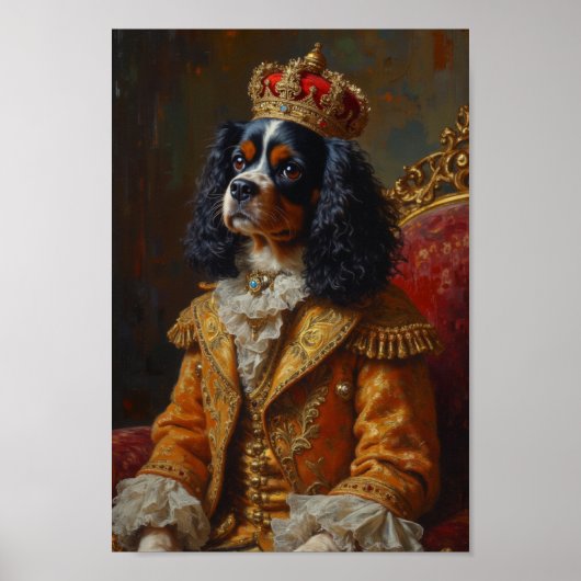 Poster Portrait de Cavalier King Charles Spaniel Royal (Devant)