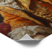 Poster Portrait de Cavalier King Charles Spaniel Royal (Coin)