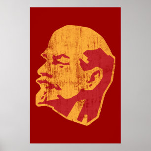 Poster portrait de cccp de Vladimir Lénine