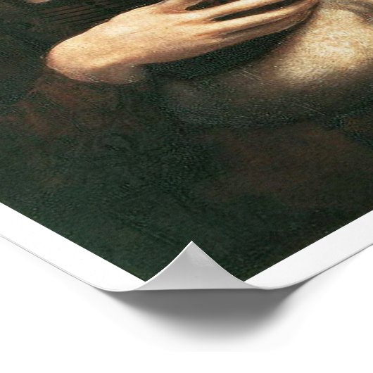 Poster Portrait de Cecilia Gallerani, dame avec une mine (Coin)