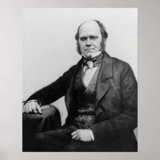 Poster Portrait de Charles Darwin, 1854 (Devant)