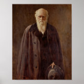 Poster Portrait de Charles Darwin 1883 (Devant)