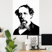 Poster Portrait de Charles Dickens (Bureau à domicile)