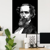 Poster Portrait de Charles Dickens (Bureau à domicile)