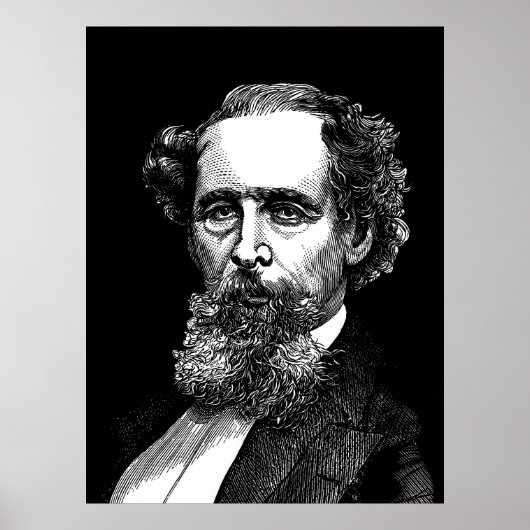 Poster Portrait de Charles Dickens (Devant)