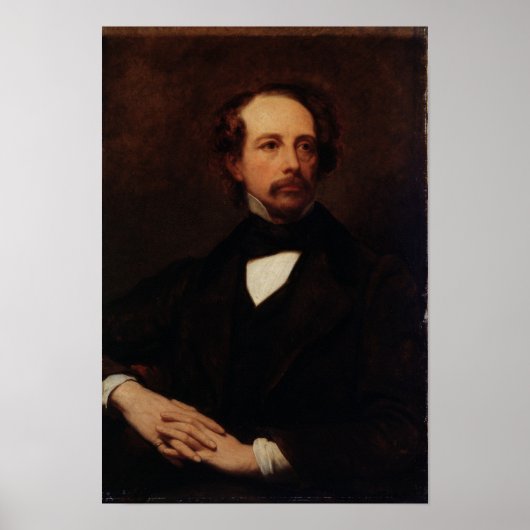 Poster Portrait de Charles Dickens 1855 (Devant)