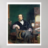 Poster Portrait de Charles Dickens (huile sur toile) (Devant)