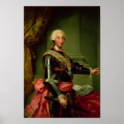 Poster Portrait de Charles III c.1761 (Devant)