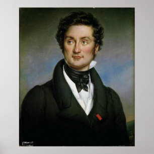 Poster Portrait de Charles Nodier 1824