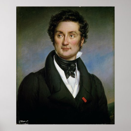 Poster Portrait de Charles Nodier 1824 (Devant)