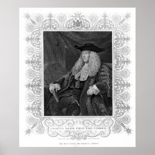 Poster Portrait de Charles Pratt, 1er Earl Camden