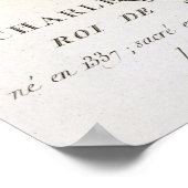 Poster Portrait de Charles V, appelé "Le Sage Roi de F (Coin)