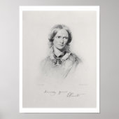 Poster Portrait de Charlotte Bronte, gravé par Walker a (Devant)