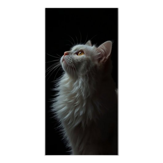 Poster Portrait de chat majestueux Force & Confiance roya (Devant)