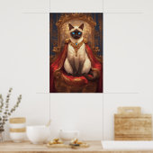 Poster Portrait de chat majestueux Royal Siamese (Cuisine)