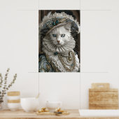 Poster Portrait de chat Royal Ragdoll, Art de compagnie R (Cuisine)