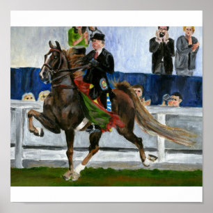 Poster Portrait de cheval de Saddlebred d'Américain