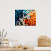 Poster Portrait de chien d'art dalmate (Cuisine)
