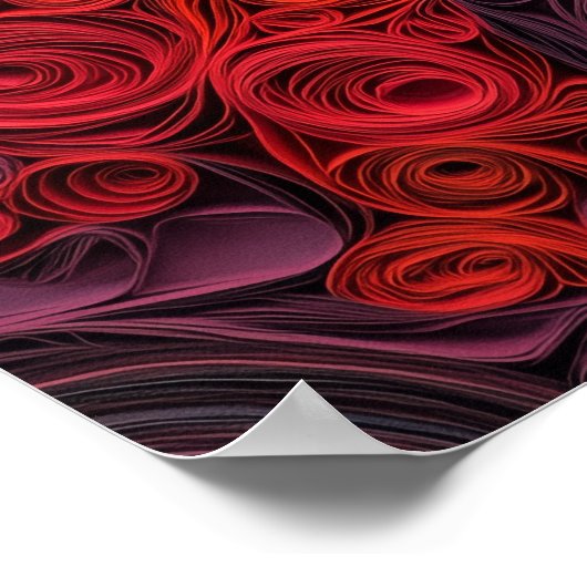 Poster Portrait de chien d'art de Queue de papier Terrier (Coin)