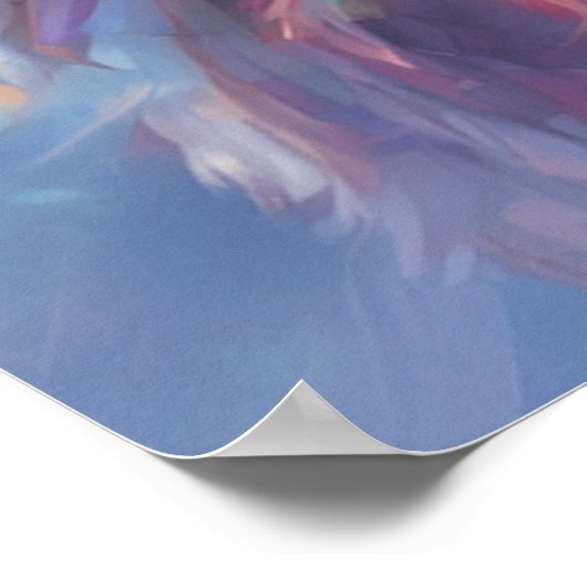 Poster Portrait de chien d'art numérique, mignon chien Ot (Coin)