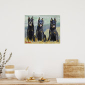 Poster Portrait de chien de Beauceron (Cuisine)