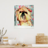 Poster Portrait de Chien Griffon de Bruxelles (Cuisine)