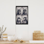 Poster Portrait de chien Husky (Cuisine)