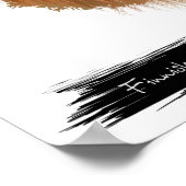 Poster Portrait de chien lapon finlandais | Mur Portrait  (Coin)