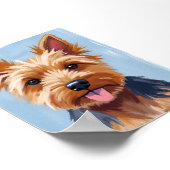 Poster Portrait de chien Yorkshire Terrier (Coin)