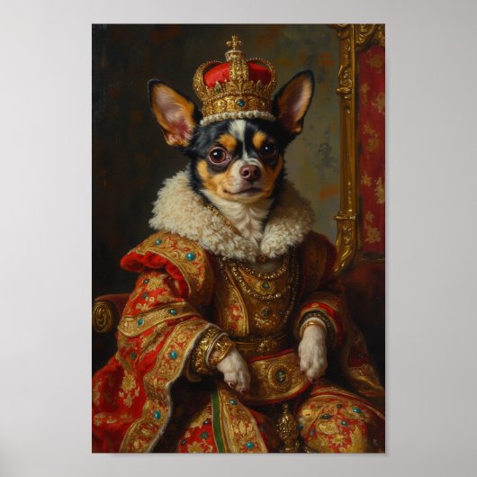 Poster Portrait de Chihuahua Royal (Devant)
