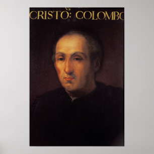 Poster Portrait de Christophe Colomb