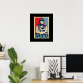 Poster Portrait de Clara Luciani Hop (Bureau à domicile)