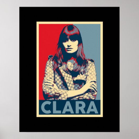 Poster Portrait de Clara Luciani Hop (Devant)