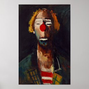 Poster Portrait de Clown de Joseph Kutter