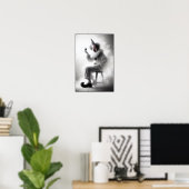 Poster Portrait de clown effrayant moderne (Bureau à domicile)
