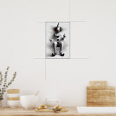 Poster Portrait de clown effrayant moderne (Cuisine)