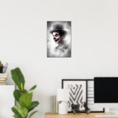 Poster Portrait de clown rétro avec chapeau (Bureau à domicile)