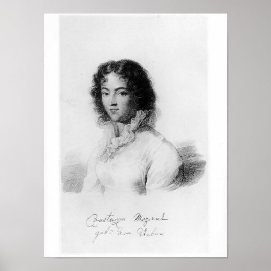 Poster Portrait de Constanze Mozart 1828 (Devant)